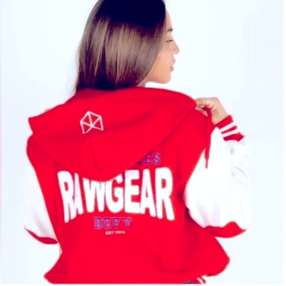 🔥NWT! Rawgear Unisex Embroidered Varsity Letterman Jacket - Picture 5 of 15